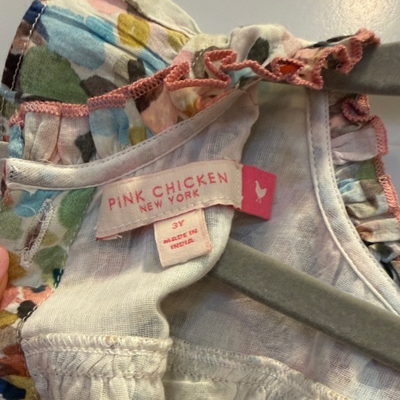 Pink Chicken Colorful Ruffled Dress - Picture 3 of 3